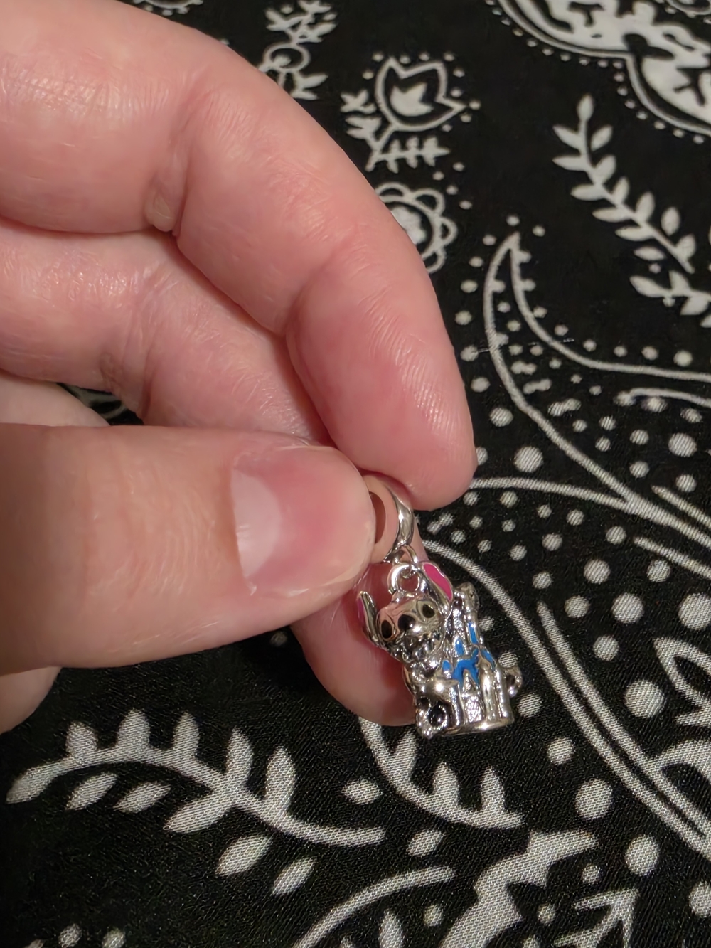 Sterling Silver Stitch Charm For Charm Bracelet Or Necklace